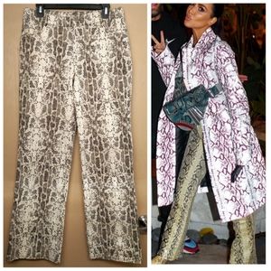 Harlow Snakeskin print comfort jegging jean pants